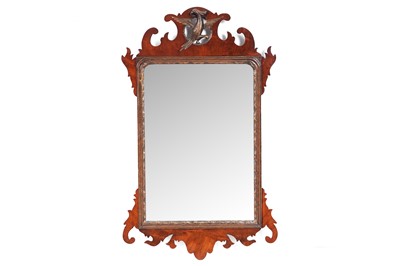 Lot 144 - A Georgian style mahogany and gilt wood Pier glass mirror