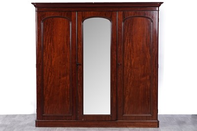 Lot 86 - A Victorian mahogany wardrobe