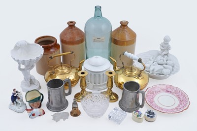 Lot 272 - A collection of ceramics, glass and brass ware