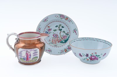 Lot 273 - A collection of ceramics; and a 19th Century copper lustre jug