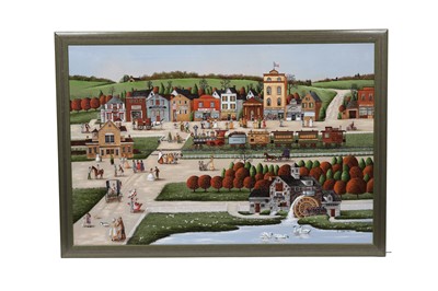 Lot 532 - R. Smith - Bunny Run Creek townscape | oil