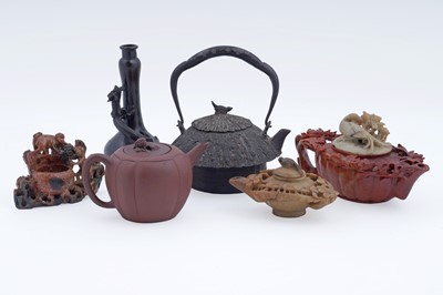 Lot 240 - A collection of carved soapstone