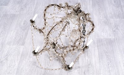 Lot 193 - A continental five sconce chandelier