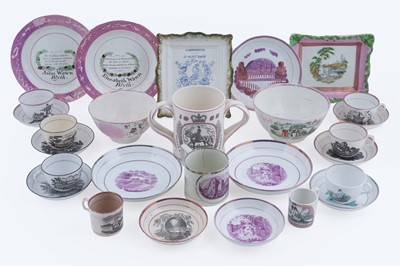 Lot 260 - A collection of 19th Century and later ceramics