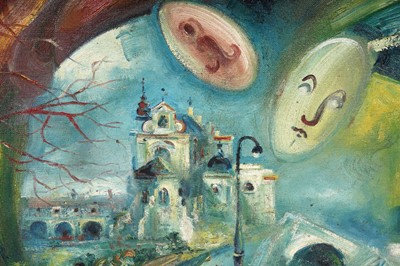 Lot 68 - Antoni Sulek - The city never sleeps | oil