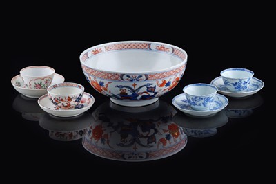 Lot 301 - A pair of Chinese teabowls and saucer; and other ceramics