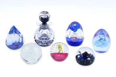 Lot 404 - A collection of six boxed Caithness paperweights