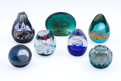 Lot 406 - collection of seven boxed Caithness paperweights