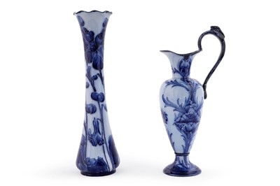 Lot 352 - A Moorcroft Florian Ware vase and ewer