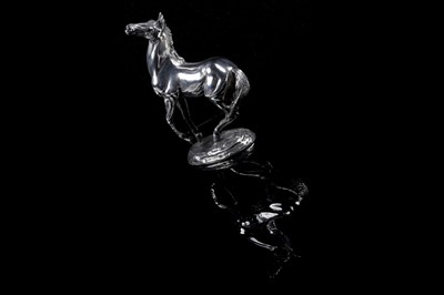 Lot 524 - "Playing Up" a solid silver sculpture of a horse designed by Lorne McKean