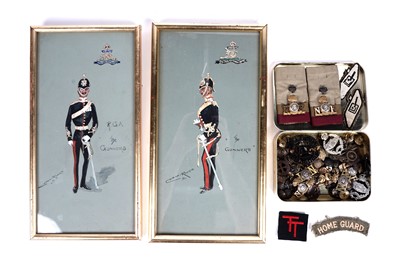 Lot 686 - A selection of military interest cap badges