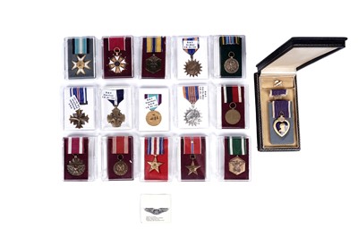 Lot 664 - A selection of United States of America military medals
