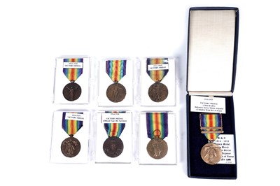 Lot 643 - First World War Allied Forces Victory medals