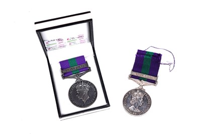 Lot 605 - Two General Service medals