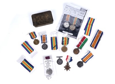 Lot 661 - A selection of First World War General Service medals
