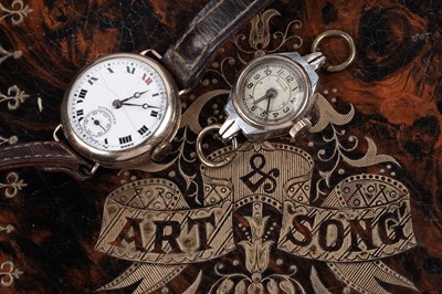 Lot 391 - A 1930's 9ct gold cased Longines wristwatch; and a lady's Tudor watch