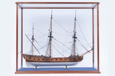 Lot 541 - A cased scratch-built model