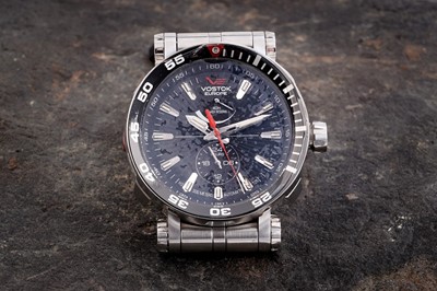 Lot 384 - A Vostok diver's stainless steel wristwatch