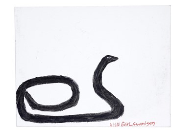 Lot 142 - Earl Swanigan - Snake | acrylic