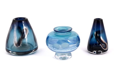Lot 90 - Three Jane Charles art glass vases