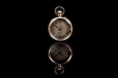 Lot 432 - An Edwardian lady's 18ct gold cased fob watch