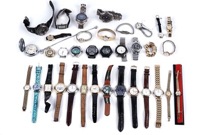 Lot 413 - A collection of wristwatches