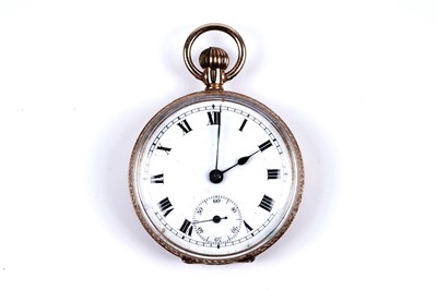 Lot 434 - A 9ct yellow gold fob watch