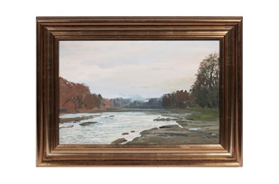 Lot 127 - John Peace - Near Bywell, Northumberland | oil