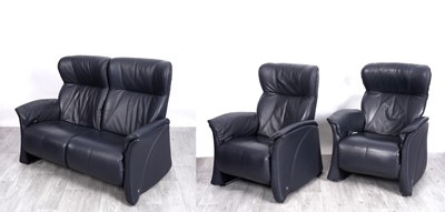 Lot 75 - Himolla: a ‘Chester’ range three-piece suite