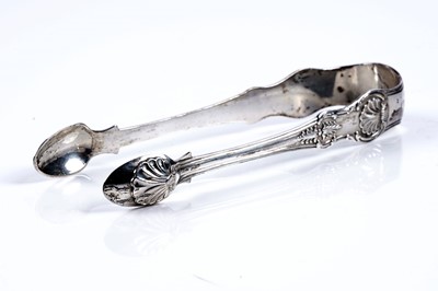 Lot 503 - Newcastle silver: a pair of George silver sugar tongs