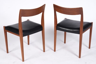 Lot 23 - Troeds Sweden: a Nils Jonsson teak extending dining table; and four ‘Kontiki’ dinning chairs