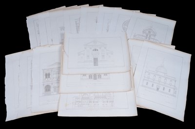 Lot 109 - A collection of 19th Century architectural engraved plates