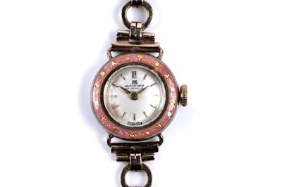 Lot 421 - A lady’s Bucherer cocktail watch on a 9ct gold bracelet strap