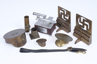 Lot 353 - A collection of trench art and other similar military interest items