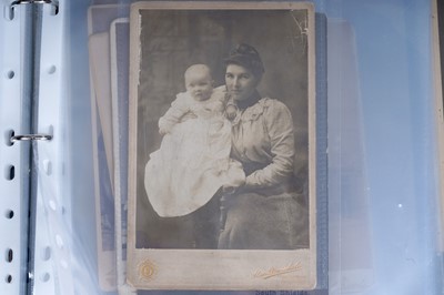 Lot 266 - South Shields and Sunderland interest: an album cabinet and Carte de Visite cards