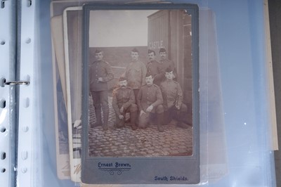 Lot 266 - South Shields and Sunderland interest: an album cabinet and Carte de Visite cards