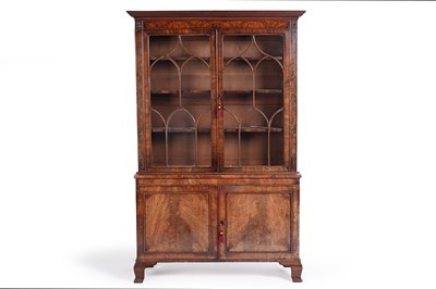 Lot 586 - A Georgian mahogany bookcase
