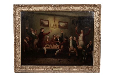 Lot 207 - Luke Clennell - Foxhunters Loyal Toast | oil