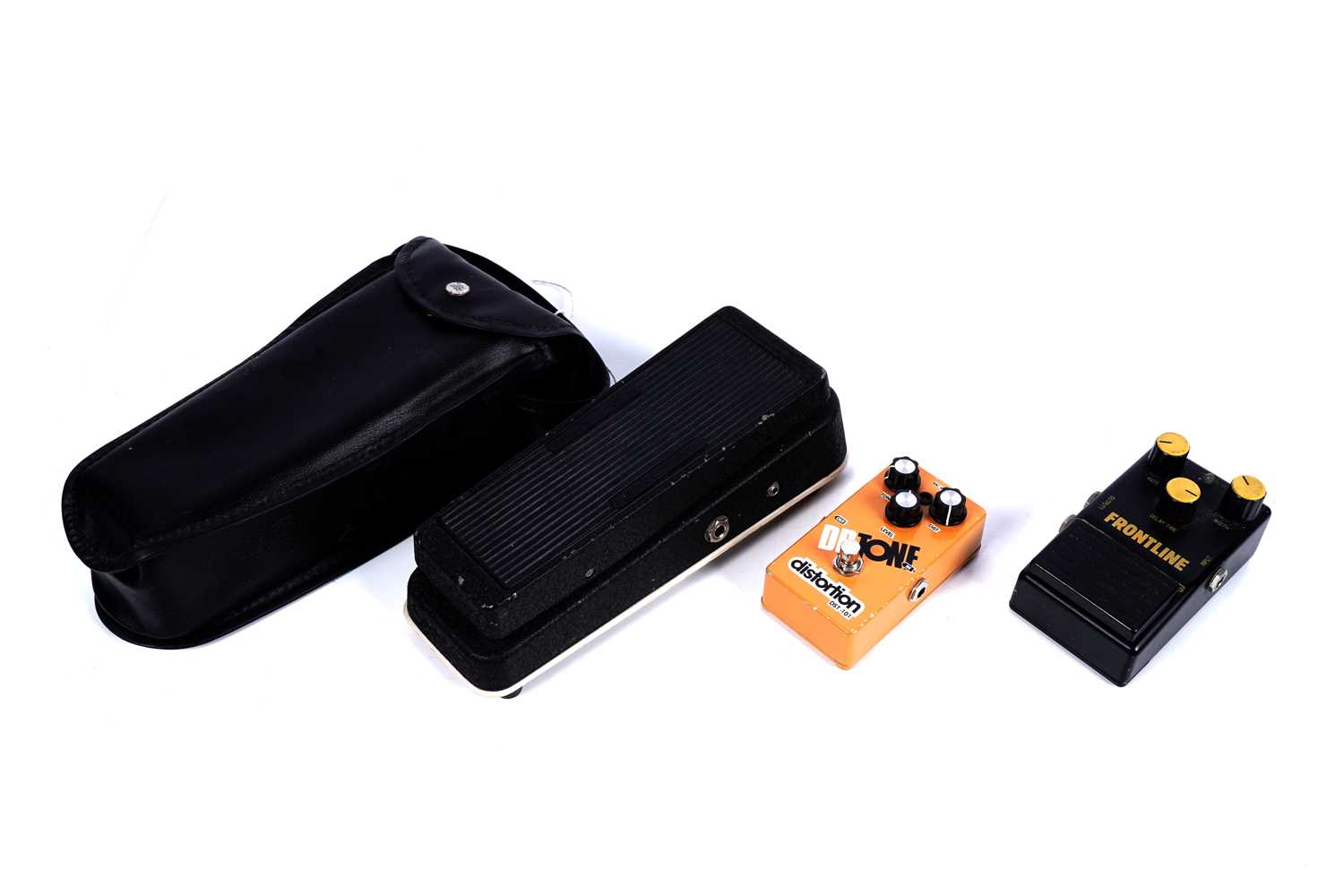 Lot 81 - A Jim Dunlop Crybaby; Dr tone distortion; and a Frontline pedal