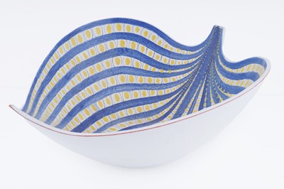 Lot 78 - A large leaf bowl by Stig Lindberg