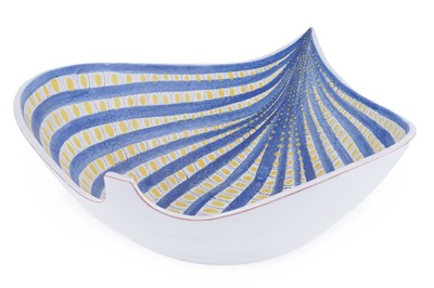 Lot 78 - A large leaf bowl by Stig Lindberg