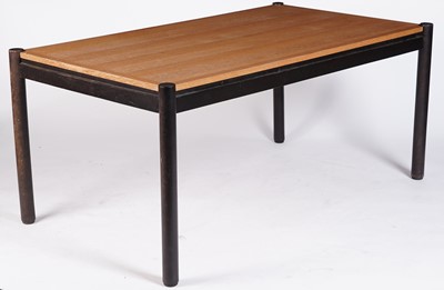 Lot 24 - Vico Magistretti: a set of six ‘Carimate’ oak and rush seated chairs and matching table