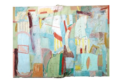Lot 113 - Levent Tuncer - Abstract Composition, Blue | mixed media