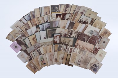 Lot 269 - A large collection of portrait Carte de Visite and cabinet cards