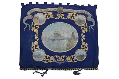 Lot 283 - A trade union banner for the South Shields Branch National Union of General and Municipal Workers