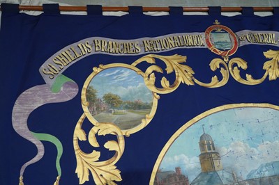 Lot 283 - A trade union banner for the South Shields Branch National Union of General and Municipal Workers