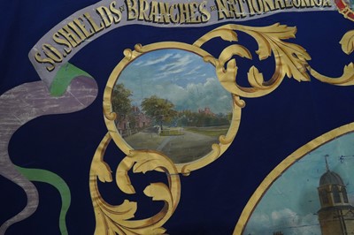 Lot 283 - A trade union banner for the South Shields Branch National Union of General and Municipal Workers