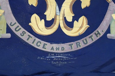 Lot 283 - A trade union banner for the South Shields Branch National Union of General and Municipal Workers