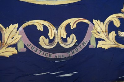 Lot 283 - A trade union banner for the South Shields Branch National Union of General and Municipal Workers