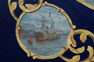 Lot 283 - A trade union banner for the South Shields Branch National Union of General and Municipal Workers